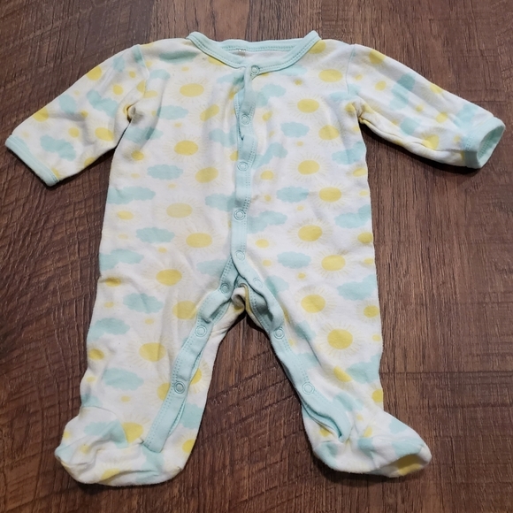 Baby Gear Matching Set Footed Pajamas Bodysuit Neon Sunshine Geometric Unisex 3M - Picture 6 of 8